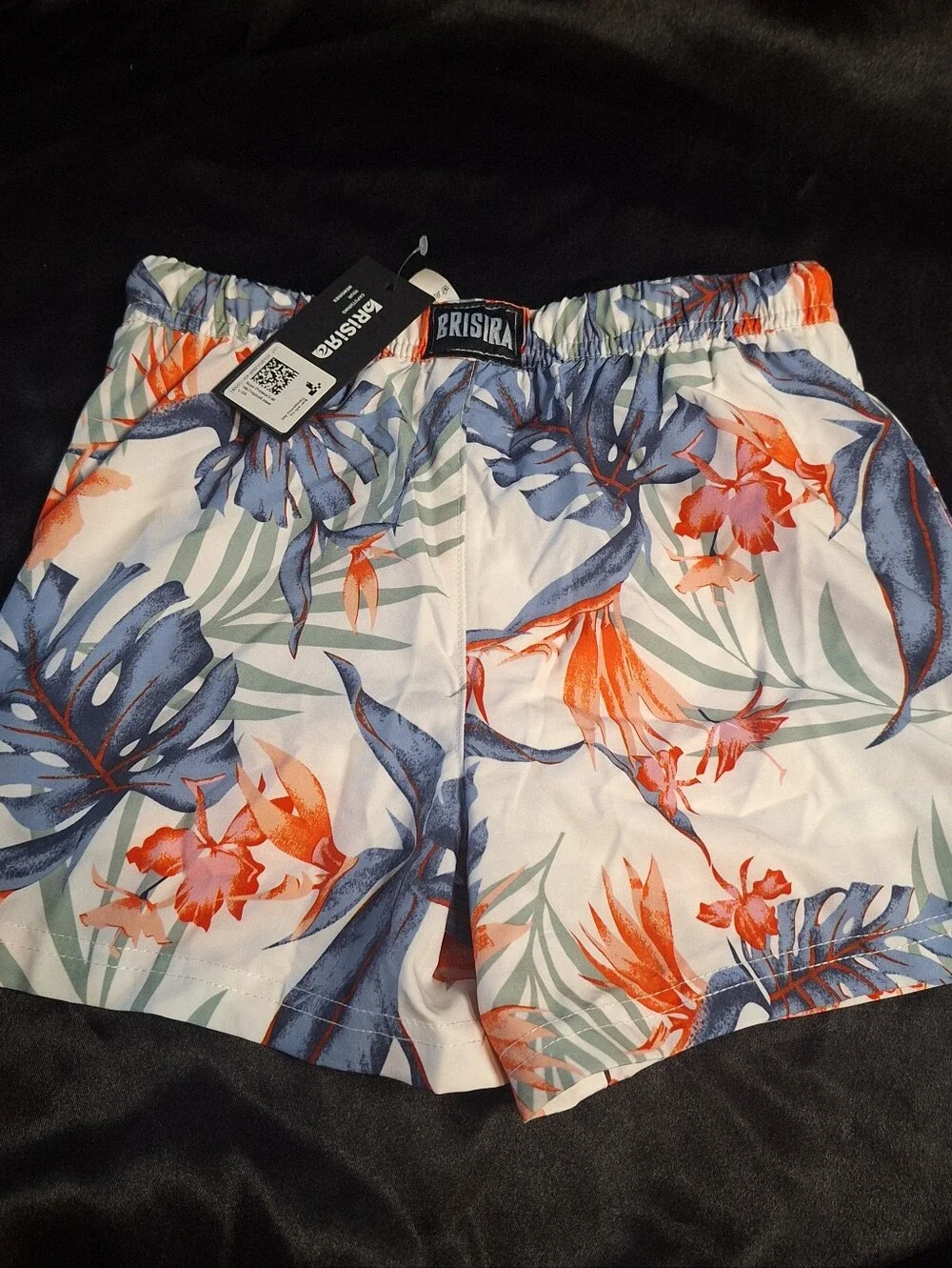 NWT BRISIRA Swim Trunks~Bathing Suit~Swim Wear~Shorts~Boys 5-6~Tropical